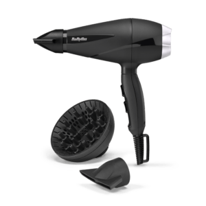BaByliss 6710DE Style Pro Ionos hajszárító, AC motor, 2100W, fekete-ezüst