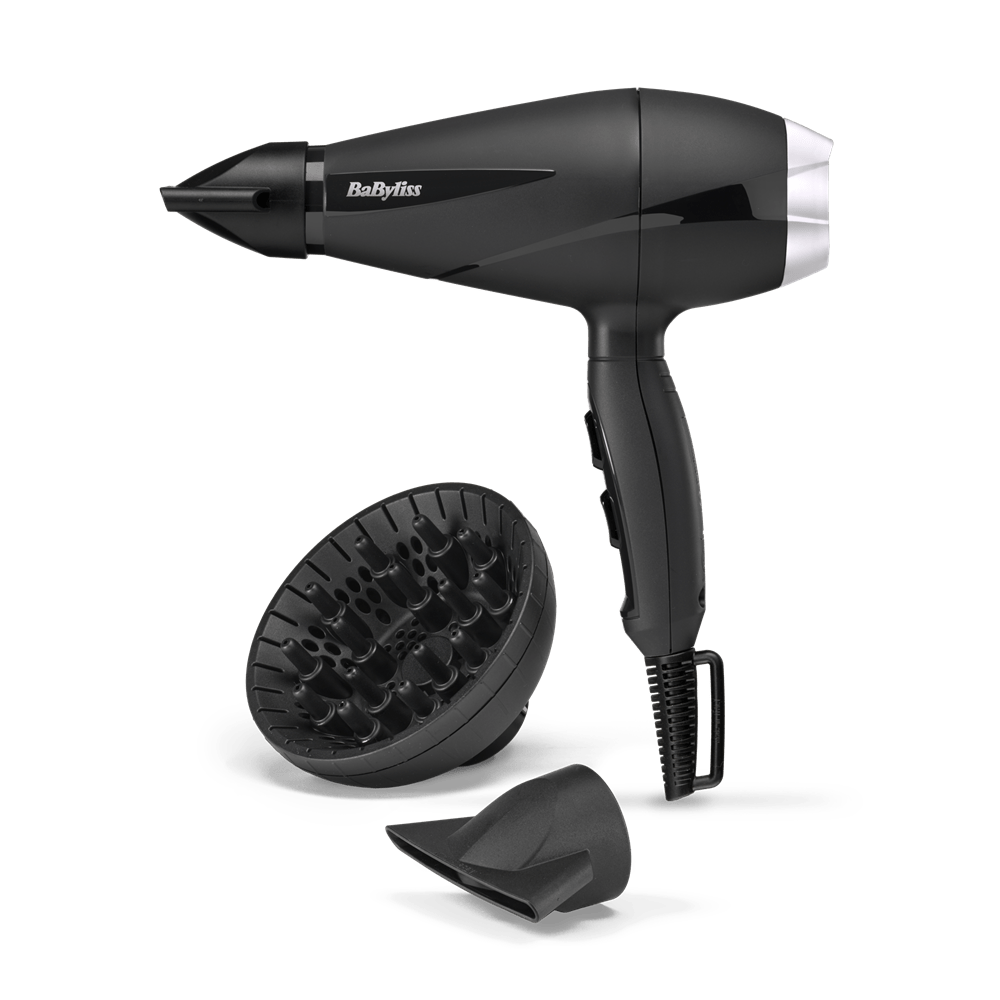 BaByliss 6710DE Style Pro Ionos hajszárító, AC motor, 2100W, fekete-ezüst