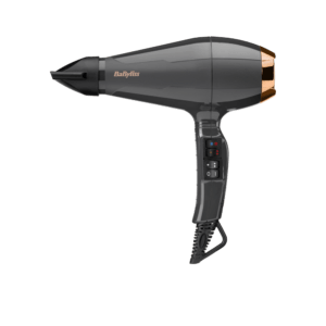 BaByliss 6719DE Air Pro Ionos hajszárító, AC motor, 2200W, fekete-sötétarany
