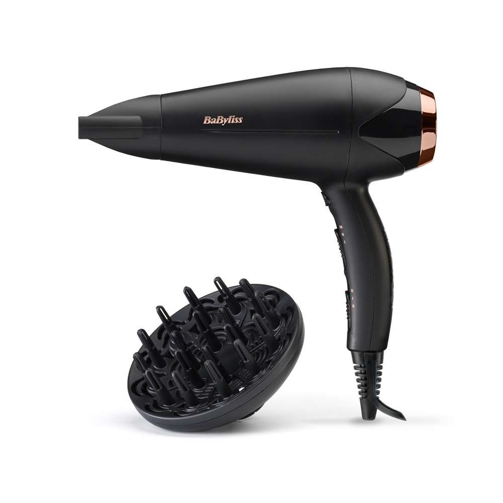 BaByliss D570DE Turbo Shine hajszárító 2200W, fekete-rose gold - Image 2