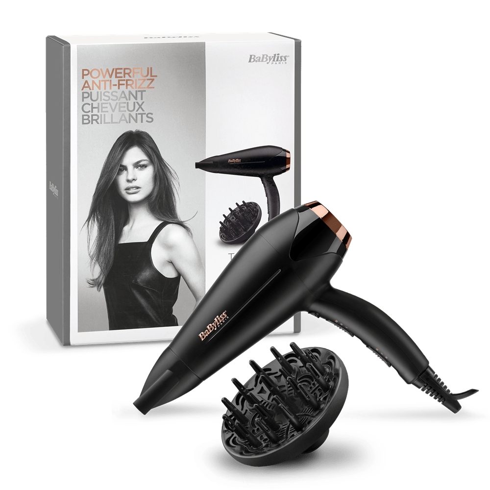 BaByliss D570DE Turbo Shine hajszárító 2200W, fekete-rose gold - Image 3