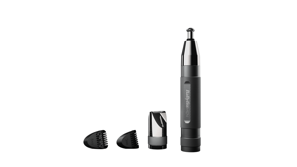 BaByliss E116E Super X-Metal Series Orr- és fülszőrzetnyíró szemöldök trimmerrel, szürke-ezüst - Image 2