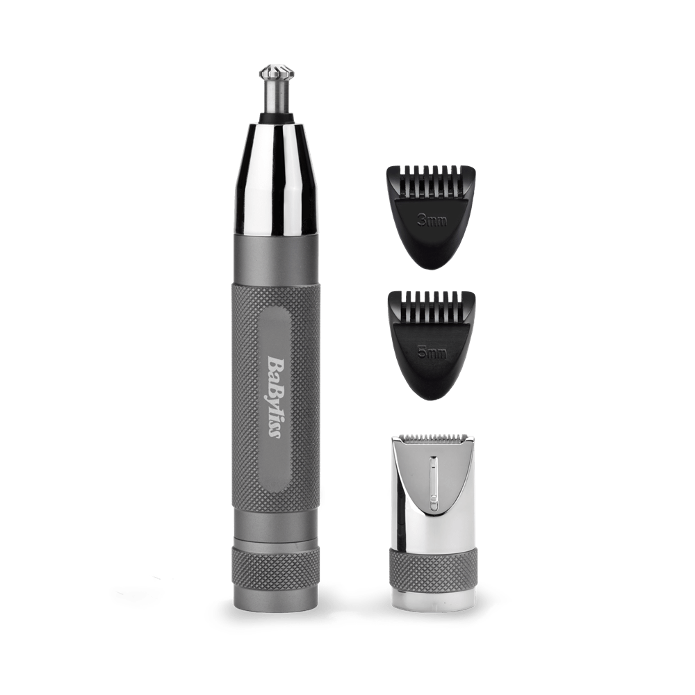 BaByliss E116E Super X-Metal Series Orr- és fülszőrzetnyíró szemöldök trimmerrel, szürke-ezüst - Image 3