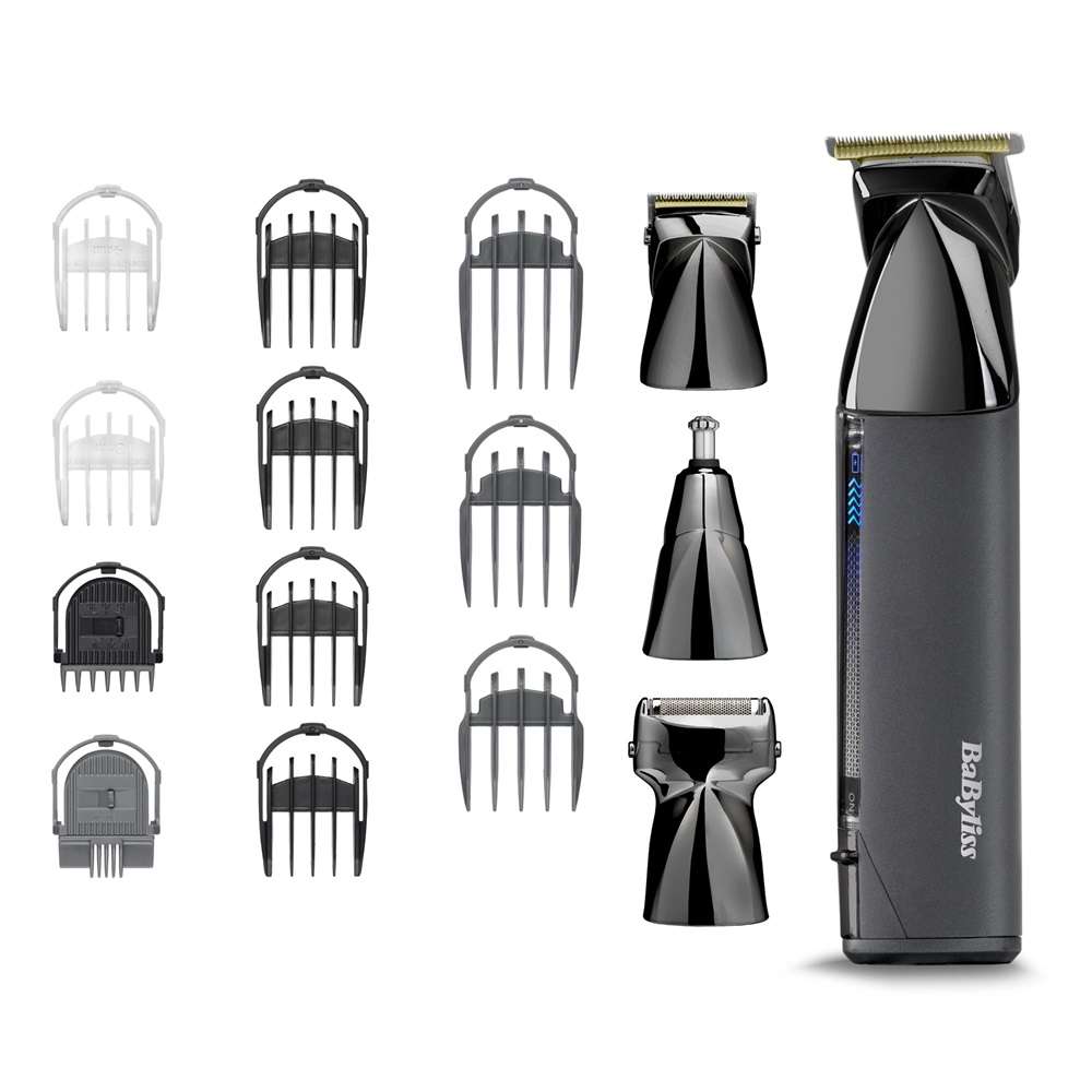 BaByliss MT991E Super-X Metal 14az1-ben, arc- és testszőrtelenítő készlet, fekete - Image 2