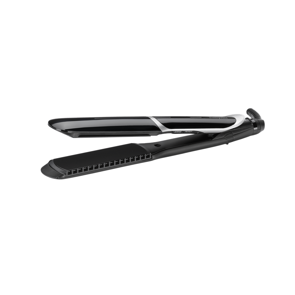 BaByliss ST397E Sleek Control Wide tourmalin-kerámialapos hajvasaló, fekete-ezüst - Image 2