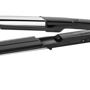 BaByliss ST496E Steam Shine Styler gőzölős hajvasaló és göndörítő, fekete-ezüst