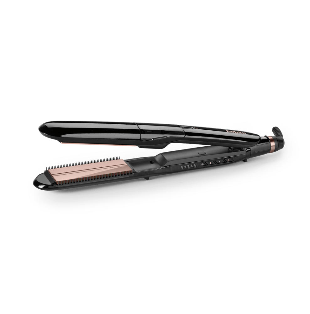 Babyliss ST493E Steam Smooth gőzölős kerámialapos hajvasaló, fekete-rose gold - Image 2