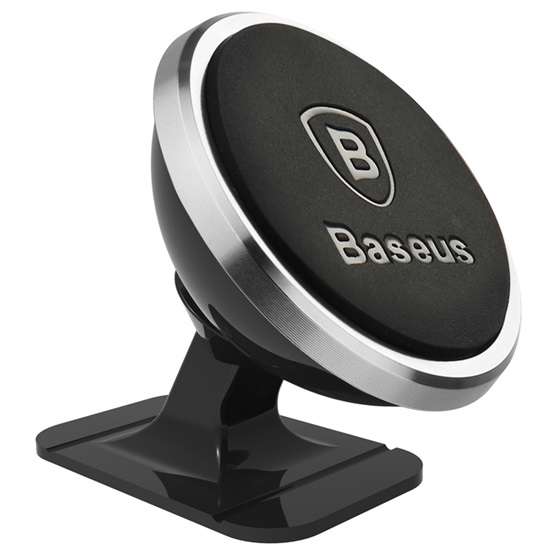 Baseus 360° Magnetic műszerfalra rögzíthető autós telefontartó, ezüst - Image 2