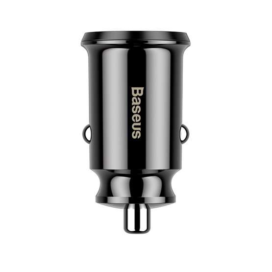 Baseus Grain autóstöltő 3,1 A, 2×USB Type-A, fekete - Image 3