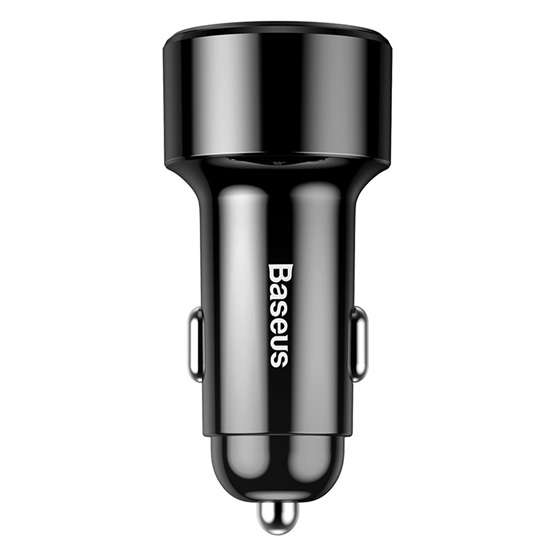 Baseus Magic PPS autós gyorstöltő 45W, USB Type-A + USB Type-C, fekete - Image 3