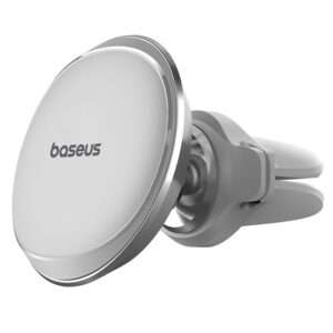 Baseus Magnetic szellőzőrácsra rögzíthető autós telefontartó, ezüst