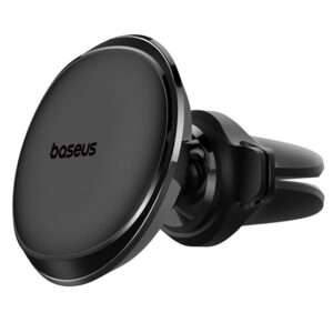 Baseus Magnetic szellőzőrácsra rögzíthető autós telefontartó, fekete