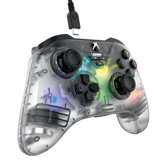 Snakebyte Xbox Series X GamePad RGB X - vezetékes kontroller - átlátszó - Image 2