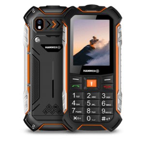 HAMMER Boost LTE 2,4" 256MB/64GB bővítési lehetőség Dual SIM csepp-, por- és ütésálló mobiltelefon - fekete/narancssárga