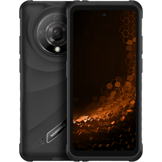 HAMMER Iron 6 5G 6,56" 8/256GB Dual SIM okostelefon - fekete