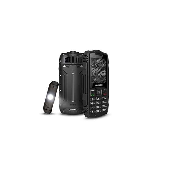 HAMMER Rock 2,4" Dual SIM csepp-, por- és ütésálló mobiltelefon - fekete - Image 2