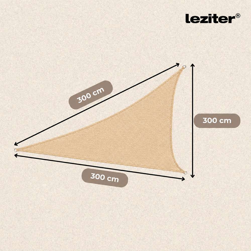 Rana napvitorla háromszög alakú 3x3x3 m bézs - Image 3