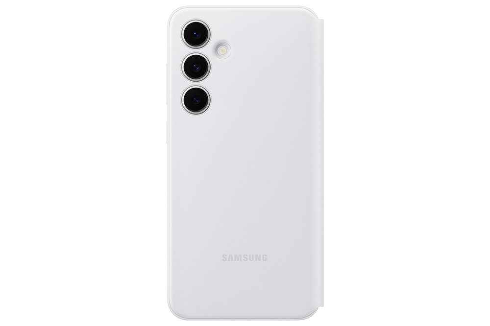 S24 FE Smart View Wallet Case, White - Image 2