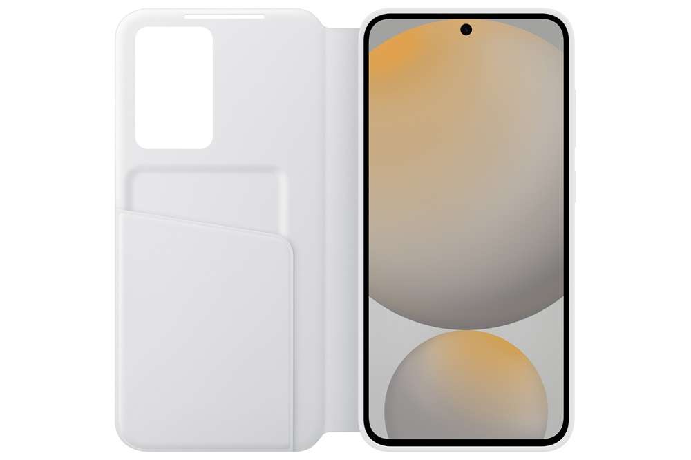 S24 FE Smart View Wallet Case, White - Image 3