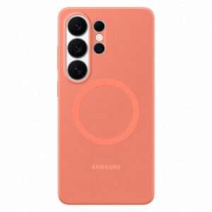 S26 Ultra Silicone Magnet Case, Coralred