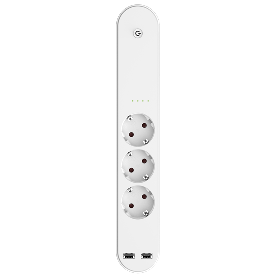 Denver SHP-310U okos hálózati hosszabbító és 2db USB töltő - Image 2