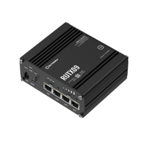 Teltonika LTE Cat6 router, Dual SIM, 4xLAN, VPN, RMS, ipari kivitel