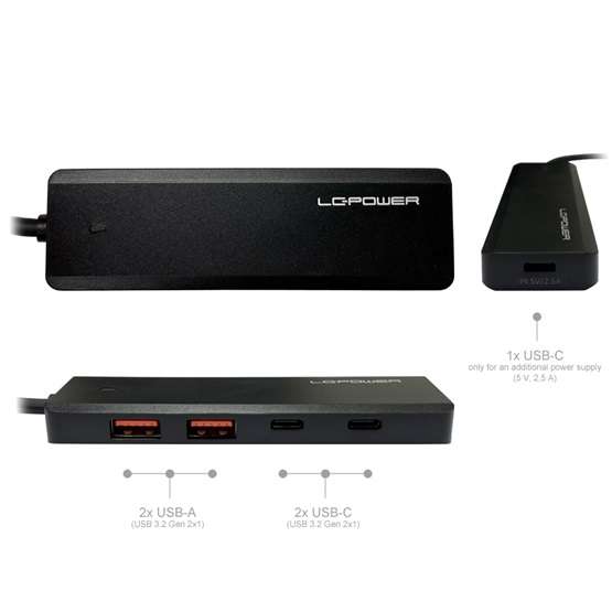 LC Power LC-HUB-U3-4-C 4 port USB 3.2 - Image 3