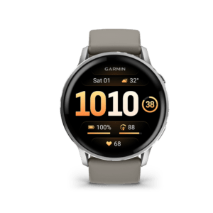Venu 4 - 45 mm, silver, grey silicone band