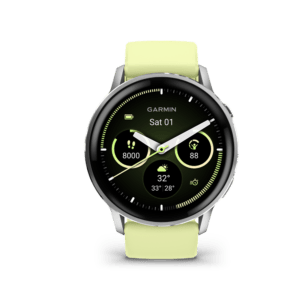 Venu 4 - 45 mm, silver, yellow silicone band