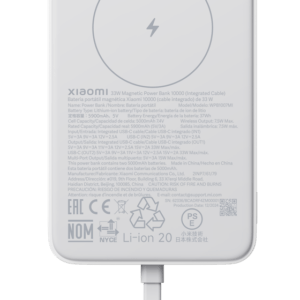 Xiaomi 33W Magnetic Power Bank 10000mAh (Integrated Cable) White / BHR9822GL