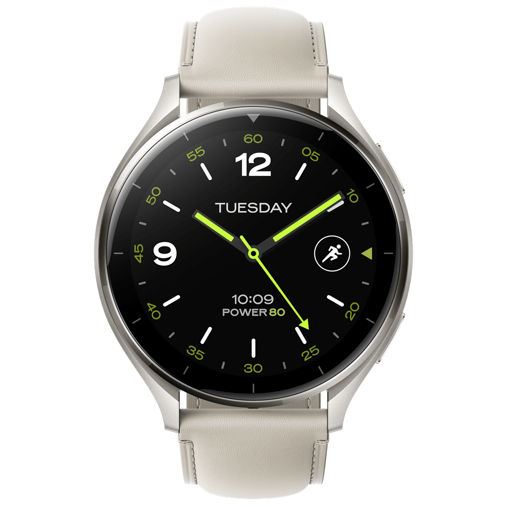 Xiaomi Watch 2 Titan Gray Case With White Leather Strap / BHR9306GL