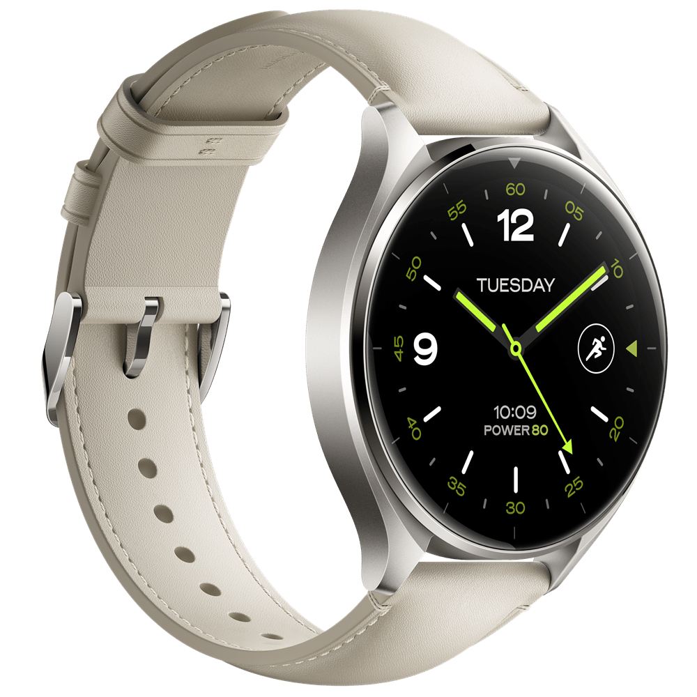 Xiaomi Watch 2 Titan Gray Case With White Leather Strap / BHR9306GL - Image 3