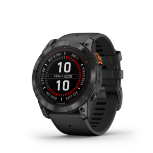 fenix 7X Pro Solar Gray w/Black silicone band